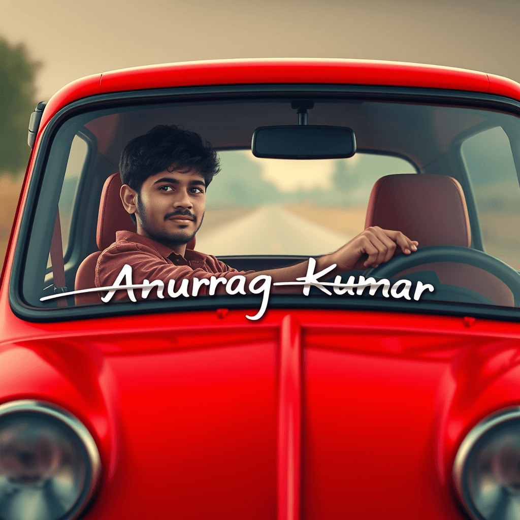 AI Image: a image of car red color with